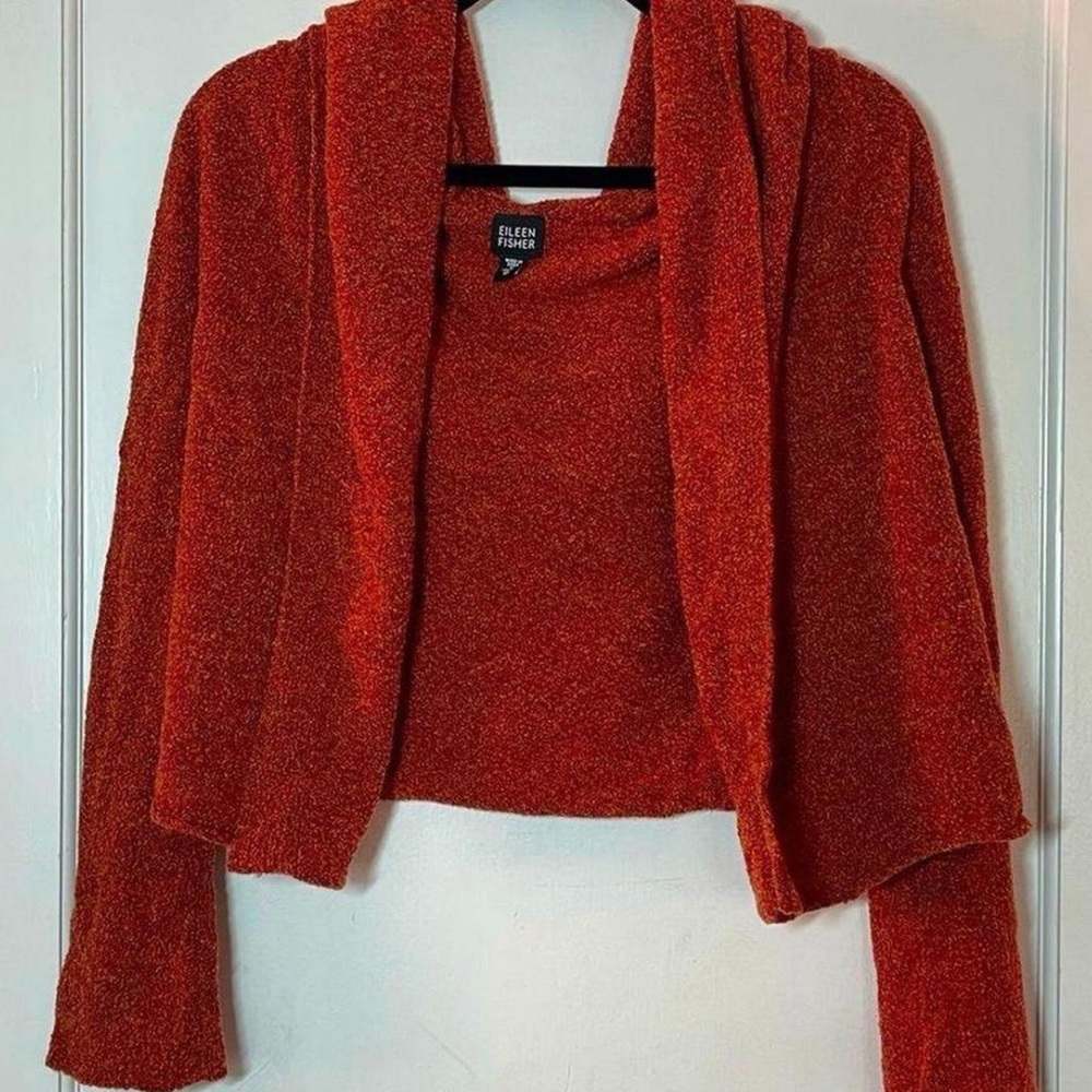 Eileen Fisher Burnt Orange Cardigan